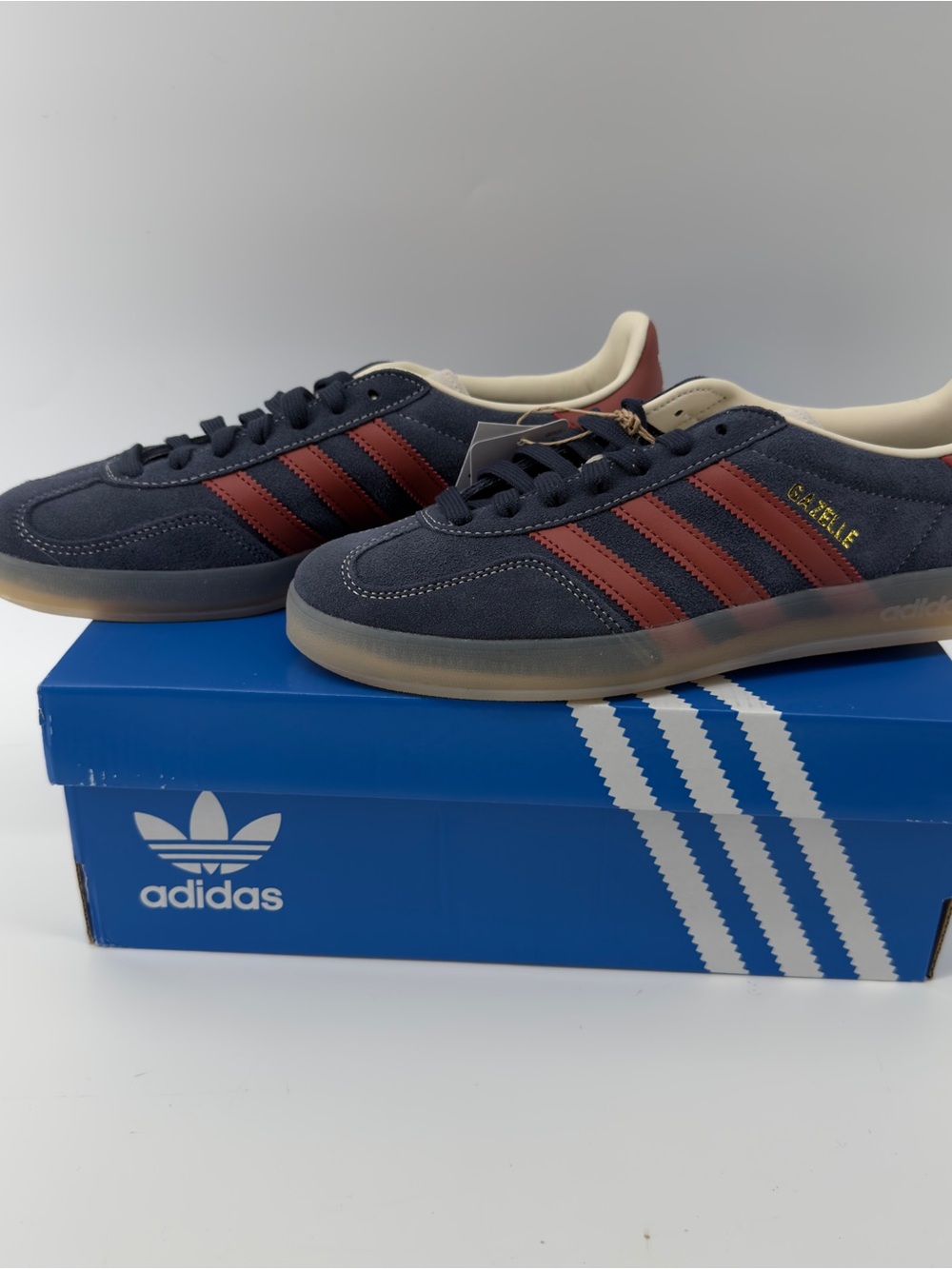 0017 adidas Gazelle Navy and Red Men's Sneakers